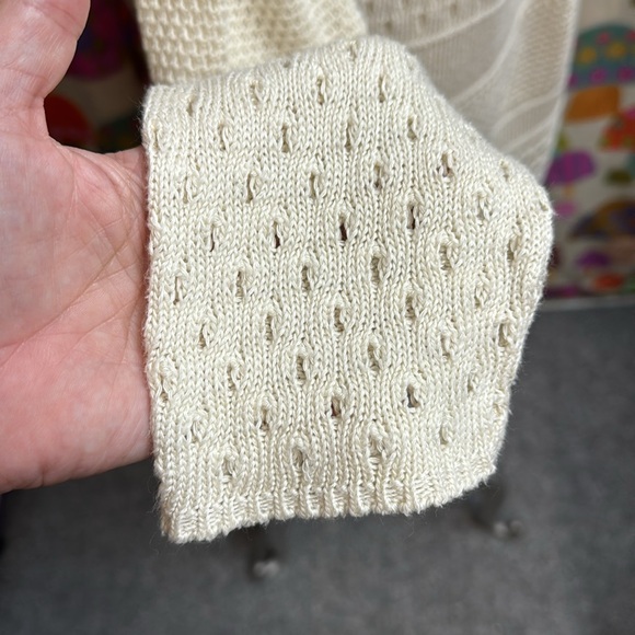 Time and Tru Crochet Open Front Cardigan. Large - Picture 6 of 13